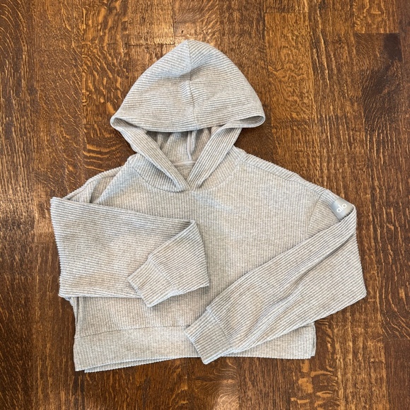 Alo Muse Hoodie, Heather Gray, Size XS - Picture 1 of 5